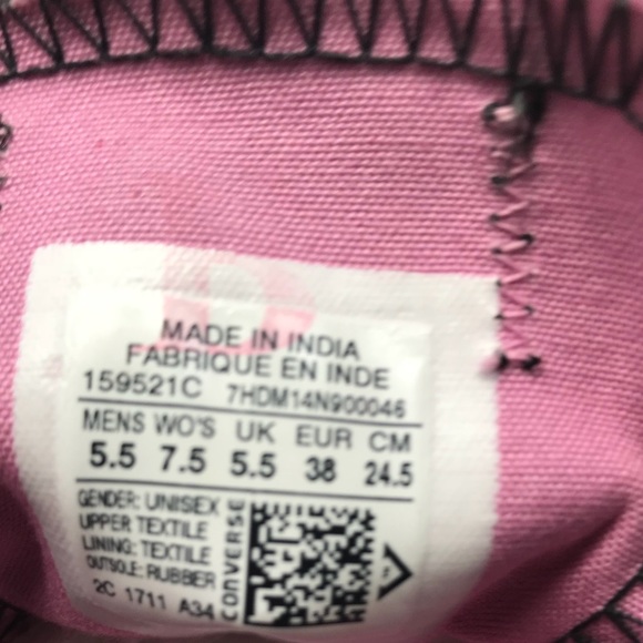 Converse AdVulc Ctas OX Black Light Orchid W AUTHE - Picture 8 of 8